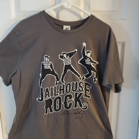 ELVIS  jailhouse rock  MENS  BAND  TEE - Picture 1 of 3